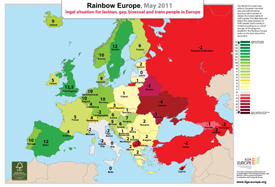 ЛГБТ мапа на Европа